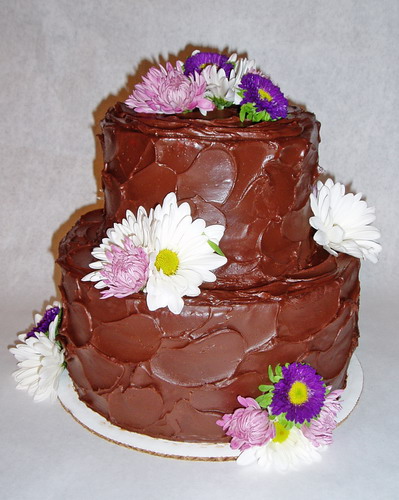 Weddings Small Chocolate Wedding Cake